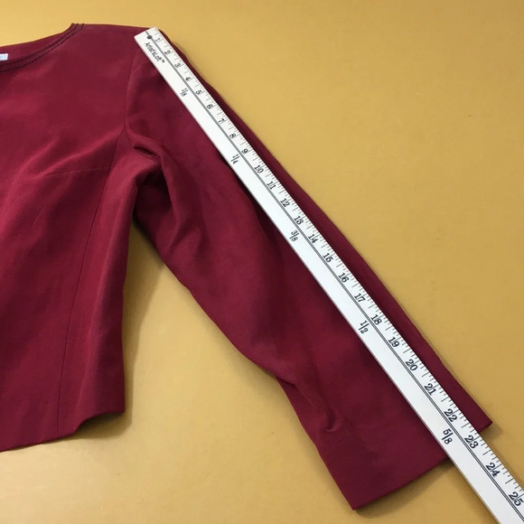 Worth‎ Red Henna Silk Linen Blazer Jacket - Picture 11 of 11